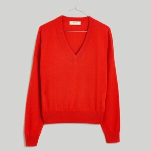 Madewell Cashmere V-Neck Sweater sz M